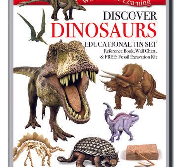 DISCOVER DINOSAURS TIN For Sale