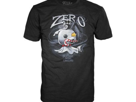 Funko Boxed Tee: Disney Mundo De Jack - Playera Extra Chica De Zero Con Baston on Sale