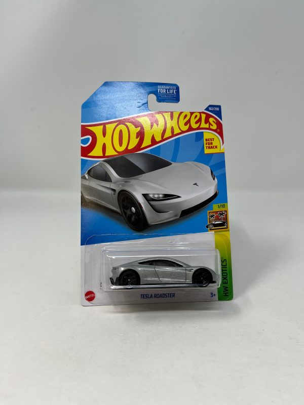 Tesla Roadster #162 * Silver * 2022 Hot Wheels Basic Online