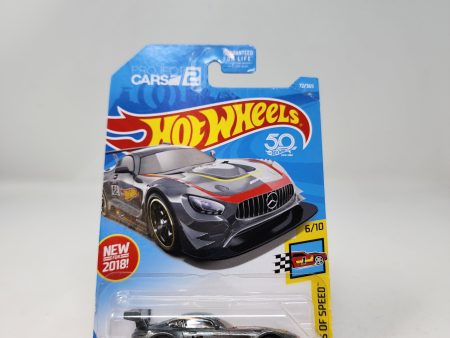 16 Mercedes-AMG GT3 #72 * Grey * Hot Wheels 2018 Hot on Sale