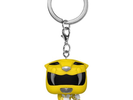 Funko Pop Keychain: Mighty Morphin Power Rangers 30 Aniversario - Yellow Ranger Llavero on Sale