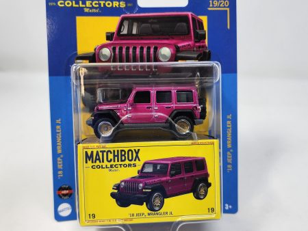 18 Jeep Wrangler JL #19 * Dark Pink * 2024 Matchbox Collectors Online now