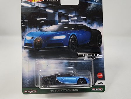 16 Bugatti Chiron #4 5 * Hot Wheels Exotic Envy Car Culture Discount