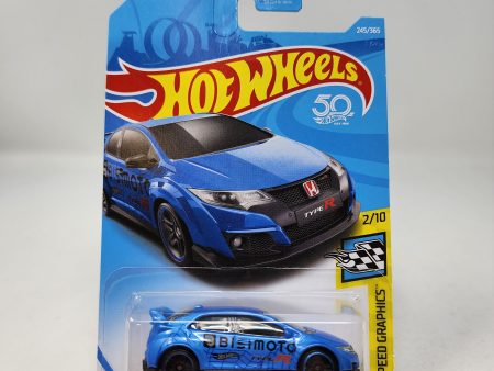 16 Honda Civic Type R #245 * BLUE * Hot Wheels 2018 Online Sale