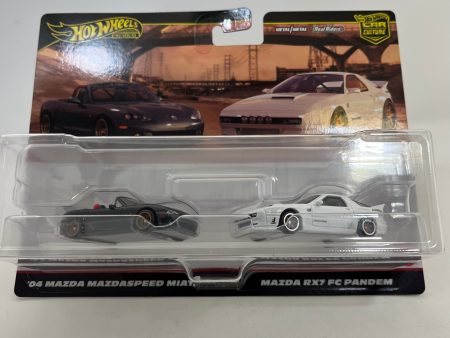 04 Mazda Speed Miata & Mazda RX7 FC Pandem * 2-Pack * 2024 Hot Wheels * New!! For Sale