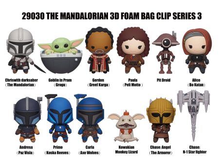 Monogram Llavero 3D para Mochila: Star Wars - The Mandalorian Figura Sorpresa Series 3 Discount