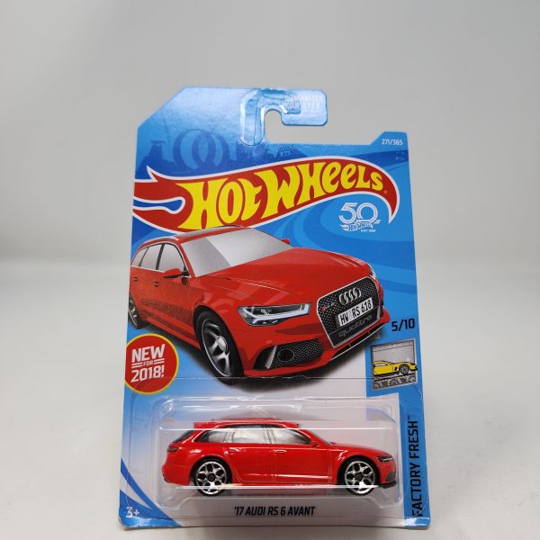 17 Audi RS 6 Avant #271 * RED * Hot Wheels 2018 on Sale