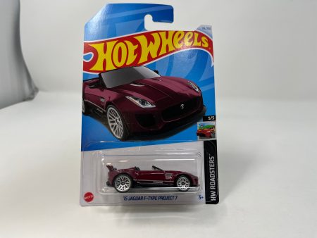 15 Jaguar F-type Project 7 #116 * Burgundy * 2024 Hot Wheels Case L For Discount