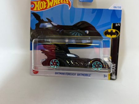 SHORT CARD * Batman Forever Batmobile #106 * TREASURE HUNT * 2024 Hot Wheels Basic Case E Supply