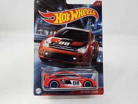 08 Ford Focus * Red * Hot Wheels Street Racers Walmart Only on Sale