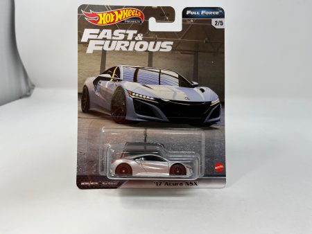 17 Acura NSX * Hot Wheels Premium Fast & Furious Full Force For Sale