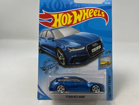 17 Audi RS 6 Avant #214 * BLUE * 2019 Hot Wheels Online now