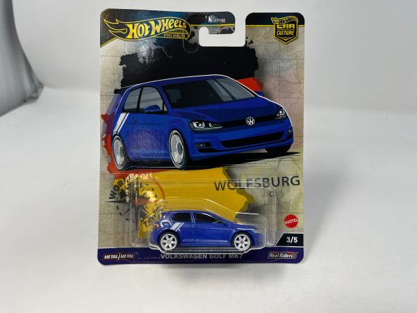 Volkswagen Golf MK7 * BLUE * 2024 Hot Wheels WORLD TOUR  Car Culture Case A Online now