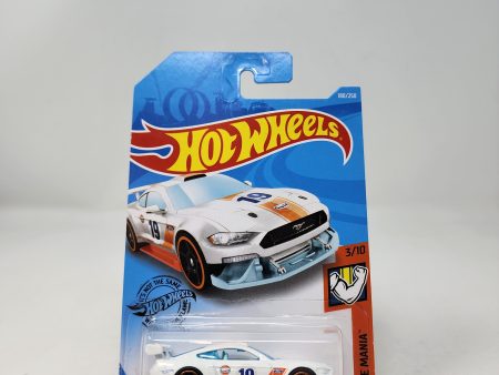 18 Ford Mustang GT #180 * White Gulf * 2019 Hot Wheels Basic Cheap