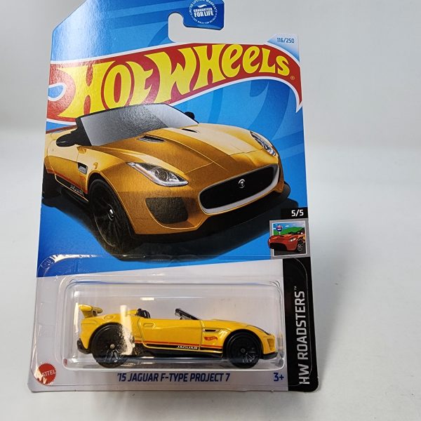 15 Jaguar F-Type Project 7 #116 * Yellow * 2024 Hot Wheels For Discount