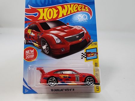 16 Cadillac ATS-V R #198 * RED * Hot Wheels 2018 For Sale