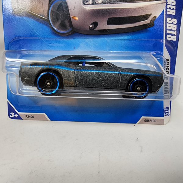 08 Dodge Challenger SRT8 #86 * DARK GREY w  Black Rims * 2009 Hot Wheels For Sale