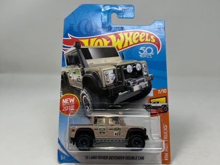 15 Land Rover Defender Double Cab #31 * 2018 Hot Wheels * Tan Cheap