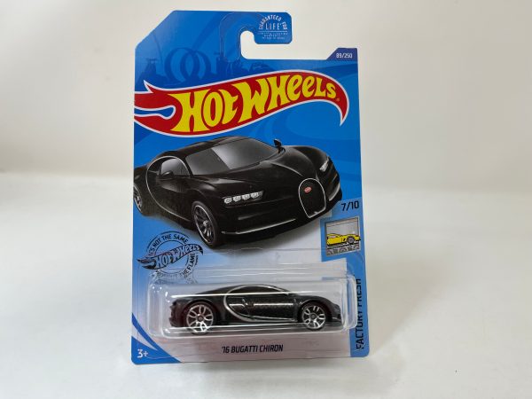 16 Bugatti Chiron #89 * Black * 2020 Hot Wheels USA Card Online now