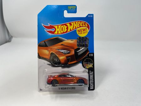 17 Nissan GT-R R35 #364 * Orange * 2017 Hot Wheels w  Factory Holo Online Sale