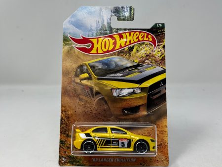 08 Lancer Evolution * Yellow * Hot Wheels Road Rally Series Online Sale